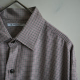 MAATEE&SONS RAYON SILK OVER SHIRT PINKGRAY