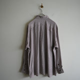 MAATEE&SONS RAYON SILK OVER SHIRT PINKGRAY