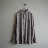 MAATEE&SONS RAYON SILK OVER SHIRT PINKGRAY