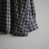 MAATEE&SONS RAYON SILK OVER SHIRT BLUE
