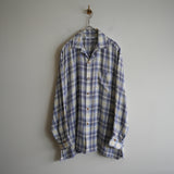 MAATEE&SONS RAYON SILK OMBRE OPEN COLLAR SHIRT