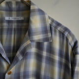 MAATEE&SONS RAYON SILK OMBRE OPEN COLLAR SHIRT