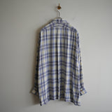 MAATEE&SONS RAYON SILK OMBRE OPEN COLLAR SHIRT