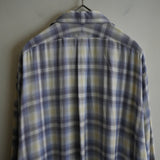 MAATEE&SONS RAYON SILK OMBRE OPEN COLLAR SHIRT