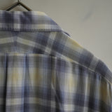 MAATEE&SONS RAYON SILK OMBRE OPEN COLLAR SHIRT