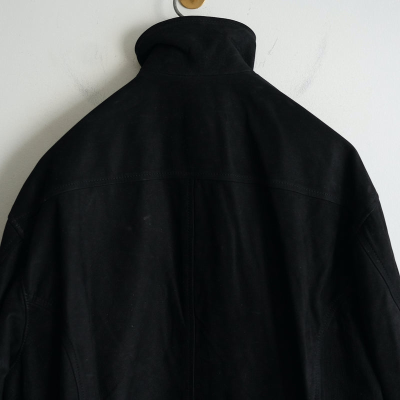 YOKO SAKAMOTO NUBUCK LEATHER RIDERS JACKET