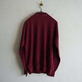 Yonetomi NEW BASIC WASHABLE V-NECK SWEATER WINE