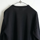 Yonetomi NEW BASIC WASHABLE V-NECK SWEATER BLACK