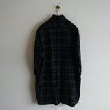 AMC WOOL FLANNEL STAND COLLAR SHIRT "LOU"