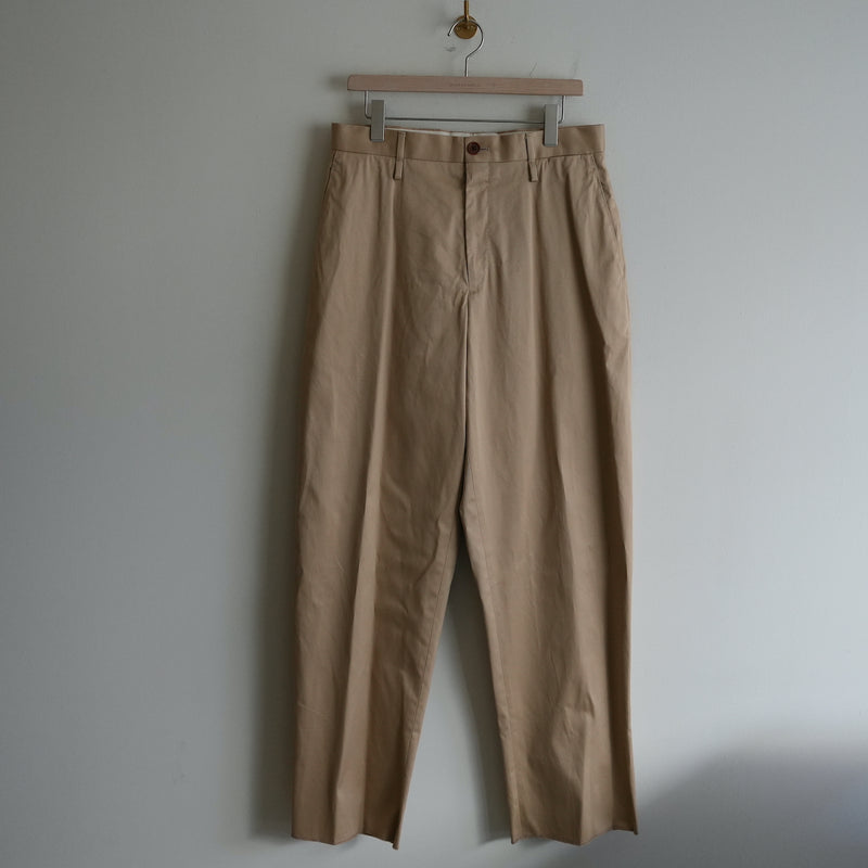 AMC COTTON TWILL WIDE TAPERED TROUSER "KEITH"