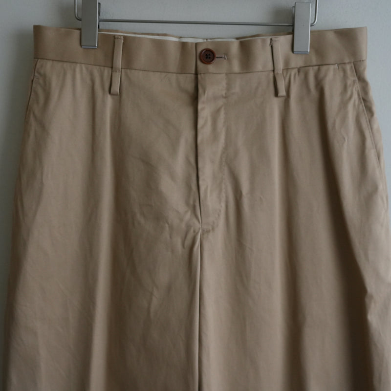 AMC COTTON TWILL WIDE TAPERED TROUSER "KEITH"