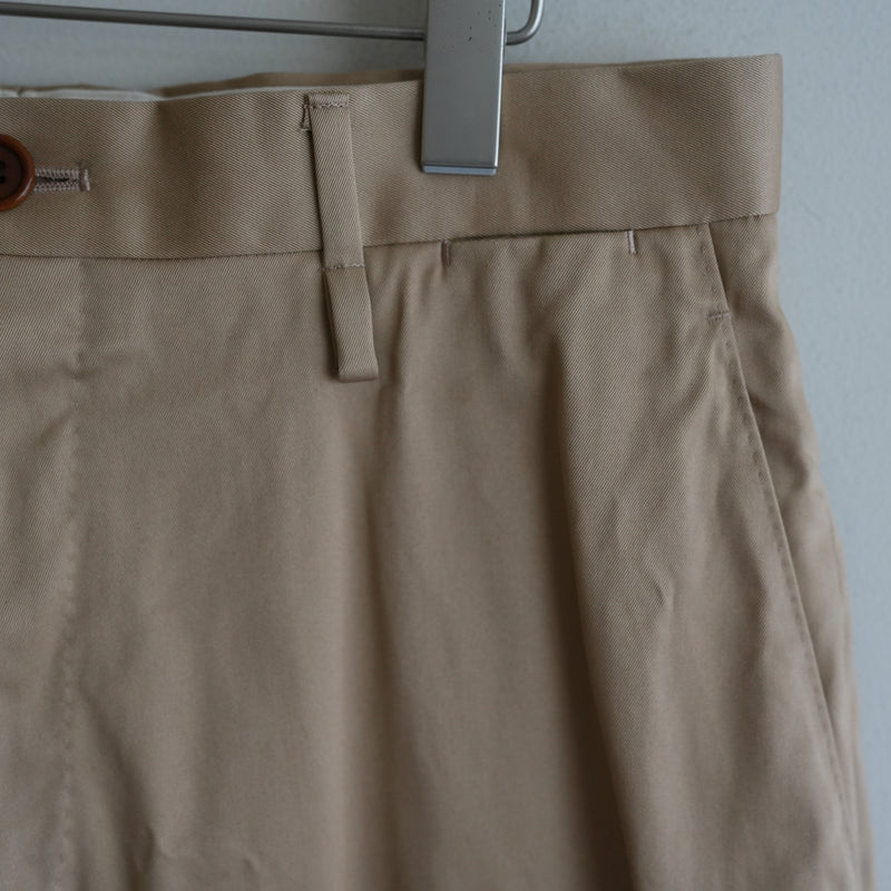 AMC COTTON TWILL WIDE TAPERED TROUSER "KEITH"