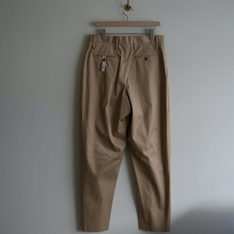 AMC COTTON TWILL WIDE TAPERED TROUSER "KEITH"