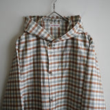 NICENESS SILK CHECK TAFETA SHELL PARKA "LEVENE"