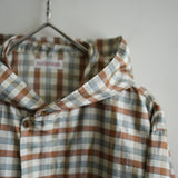 NICENESS SILK CHECK TAFETA SHELL PARKA "LEVENE"
