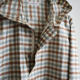 NICENESS SILK CHECK TAFETA SHELL PARKA "LEVENE"