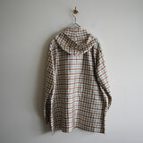 NICENESS SILK CHECK TAFETA SHELL PARKA "LEVENE"