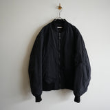 ULTERIOR WAXED WEATHER FLIGHT JKT BLK