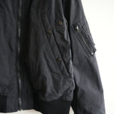 ULTERIOR WAXED WEATHER FLIGHT JKT BLK