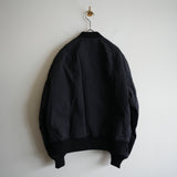 ULTERIOR WAXED WEATHER FLIGHT JKT BLK
