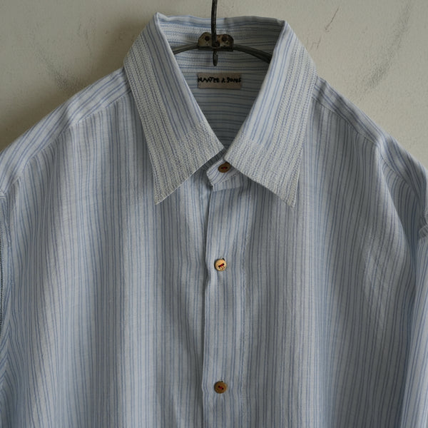 MAATEE&SONS COTTON SILK STRIPE KADHI SHIRT GUPTA