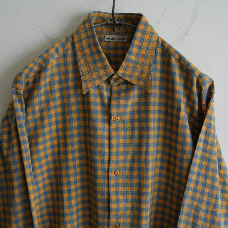 MAATEE&SONS COTTON CHECK KADHI SHIRT GUPTA