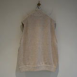 The DUFFER N NEPHEWS MELANGE DRIVERS KNIT VEST "OPIHR" ECRU