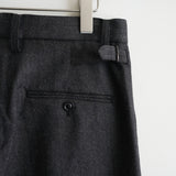 ULTERIOR MELANGE BARATHEA STRIPE TUCKED TROUSERS