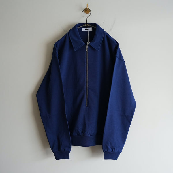 REVERBERATE HALF ZIP SWEAT SHIRT NAVY