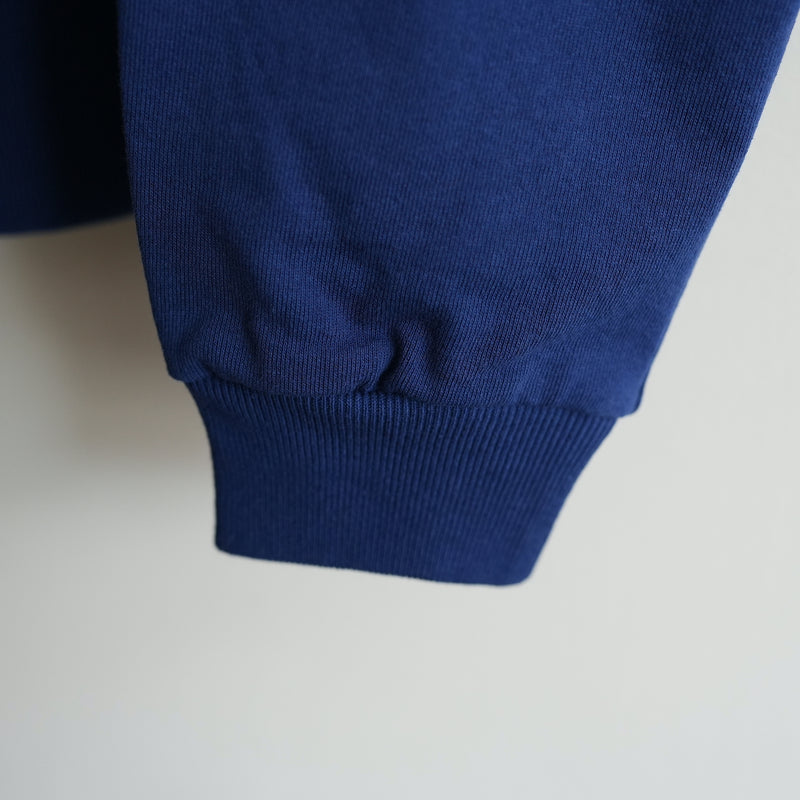 REVERBERATE HALF ZIP SWEAT SHIRT NAVY