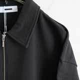 REVERBERATE HALF ZIP SWEAT SHIRT BLACK