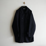 AUBERGE SUPER180s MELTON REVER COAT "RAZE"