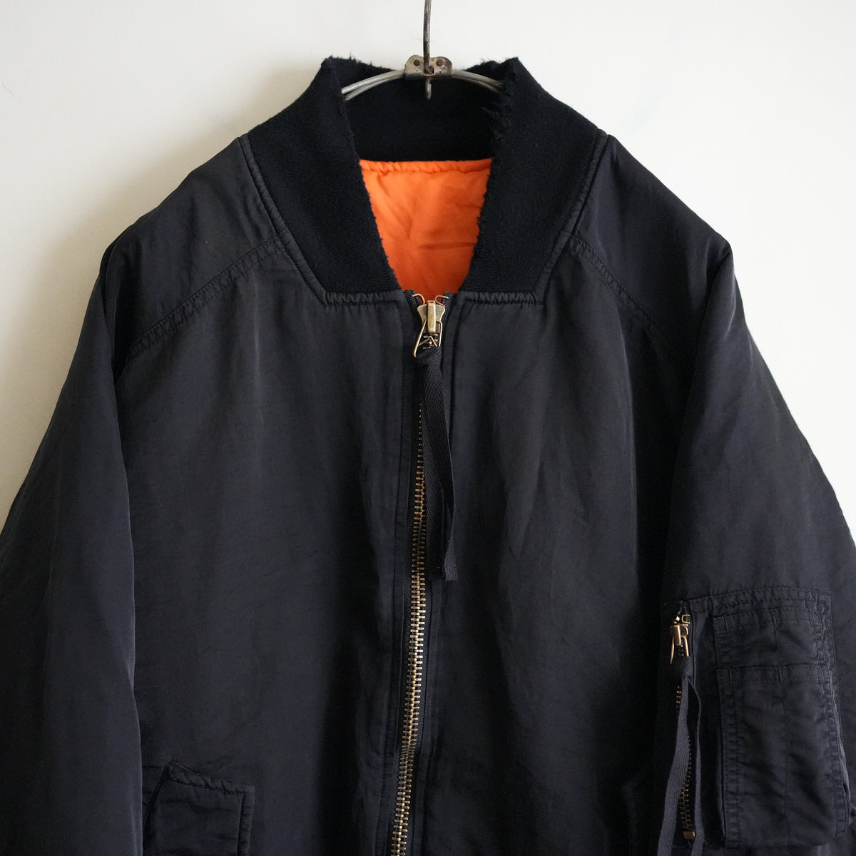 ANCELLM AGING BOMBER JACKET