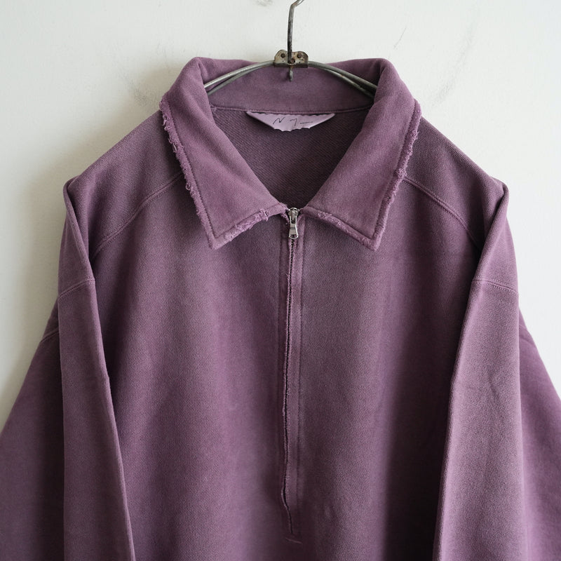 ANCELLM HALF ZIP SWEAT SHIRT CHERRY