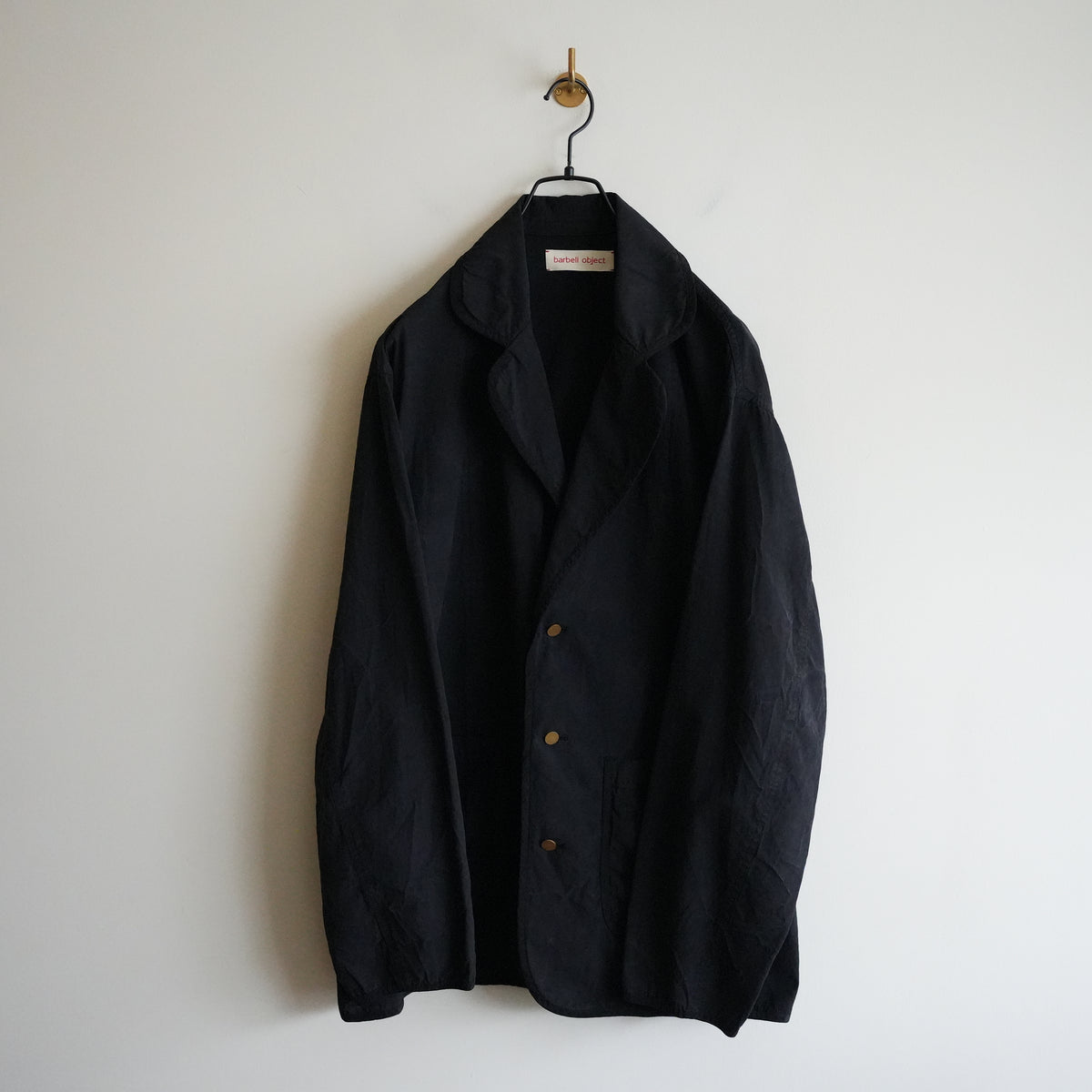 barbell object piping jkt - BLK