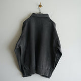 ANCELLM HALF ZIP SWEAT SHIRT BLACK