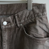 ANCELLM P/TAPERED 5P DENIM PANTS BROWN