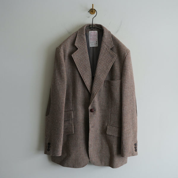 NICENESS SHETLAND CHECK SHOOTING JACKET "BLUNSTONE"