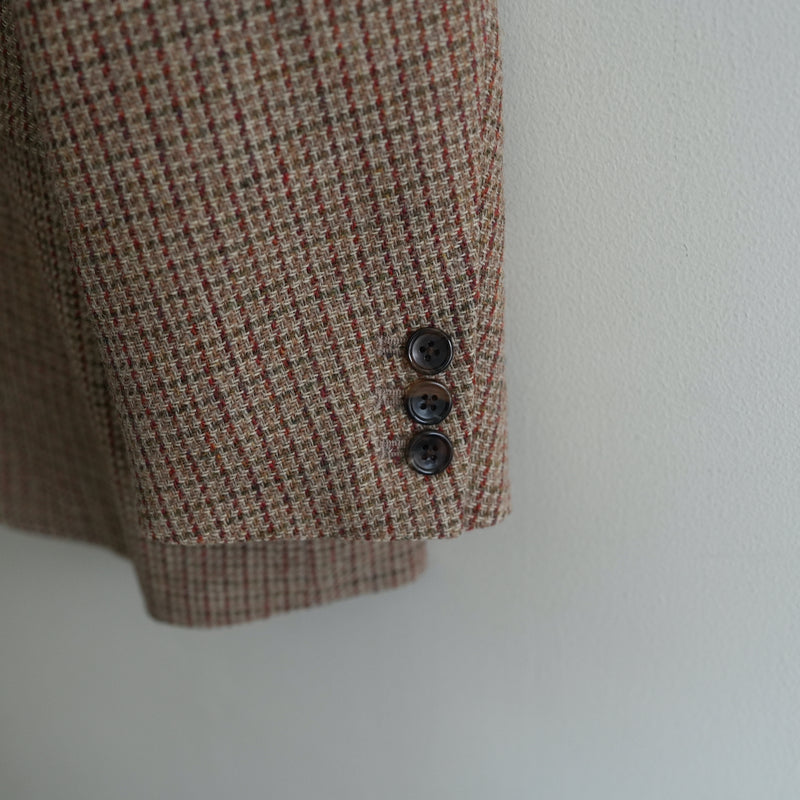 NICENESS SHETLAND CHECK SHOOTING JACKET "BLUNSTONE"