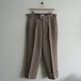 NICENESS SHETLAND CHECK HUNTING TROUSER "ARGENT"