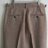 NICENESS SHETLAND CHECK HUNTING TROUSER "ARGENT"