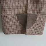 NICENESS SHETLAND CHECK HUNTING TROUSER "ARGENT"