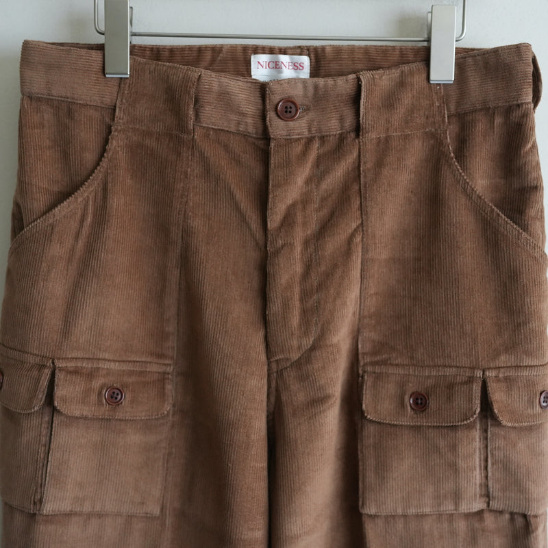 NICENESS INDIAN CORDUROY BUSH PANTS "PRESIDEN"