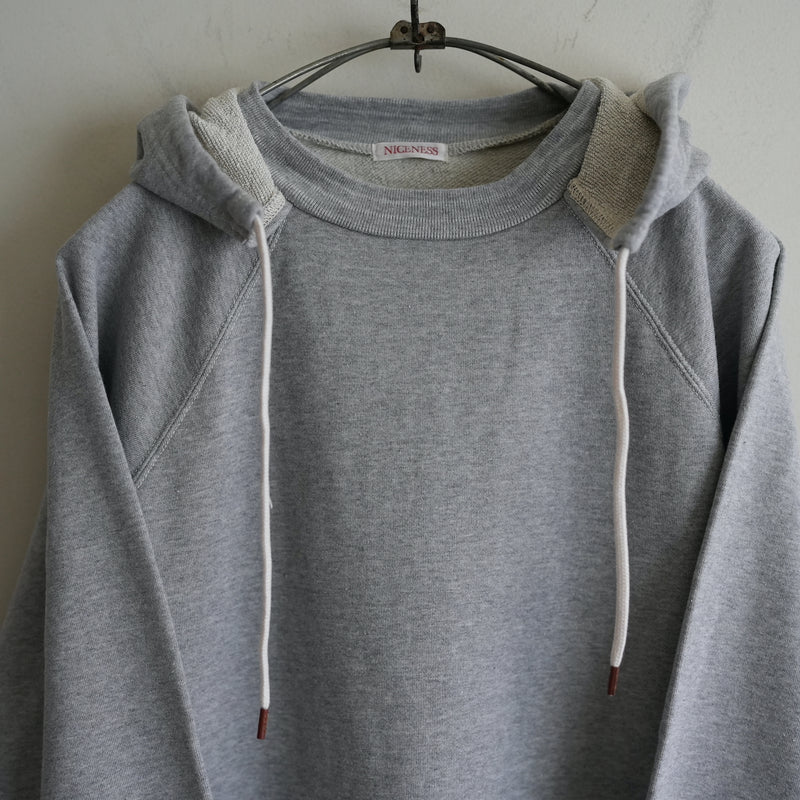 NICENESS COTTON SILK SWEAT HOODIE "COURTNEY"