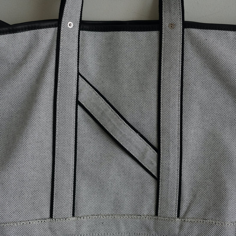 NICENESS CANVAS×HAAS LEATHER SHOULDER TOTE BAG "A.LANDS"