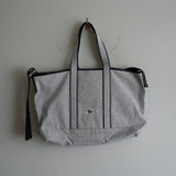 NICENESS CANVAS×HAAS LEATHER SHOULDER TOTE BAG "A.LANDS"