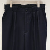 ULTERIOR SUPER FINE LIGHT MELTON TUCKED TROUSER