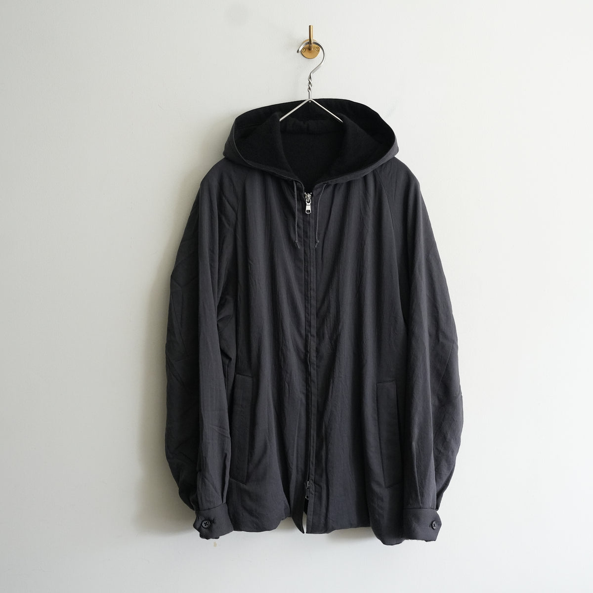 MAATEE&SONS HA WOOL CASHMERE天竺 HOODED BLOUSON