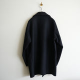 AUBERGE SUPER 180s MELTON REVER COAT "RAZE"