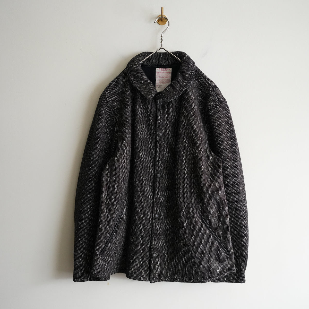 NICENESS KASURI YARN KNITTED HARBOR JACKET "BATT"
